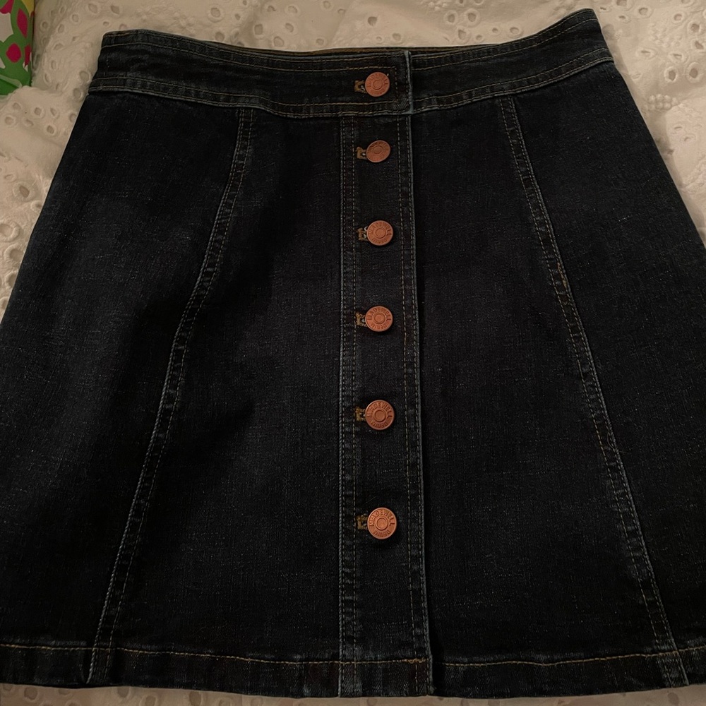 Madewell denim skirt